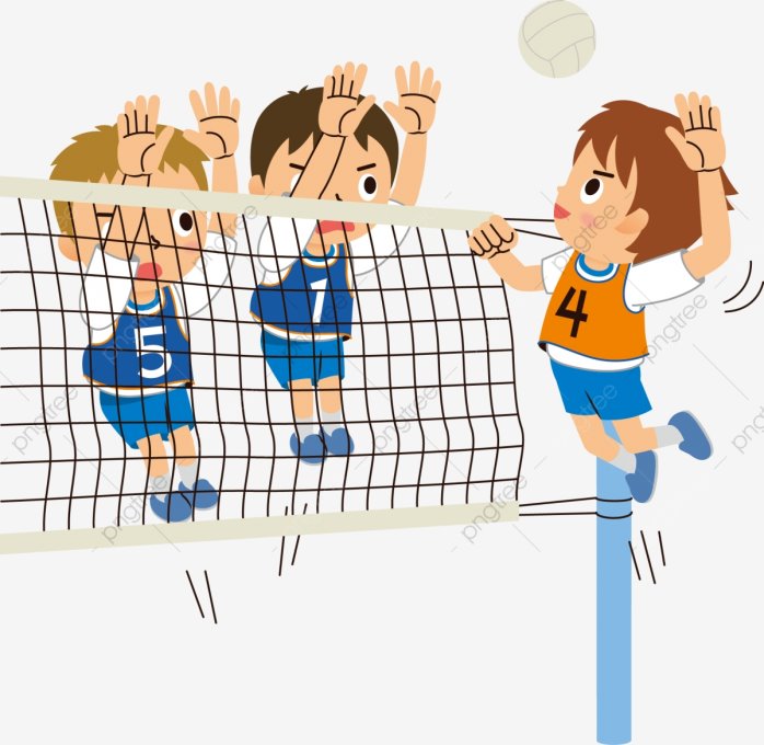 мультфильм мультяшный мальчик спортсмен волейбол, волейбольный клипарт,  волейболист, мужчина PNG и вектор пнг для бесплатной загрузки